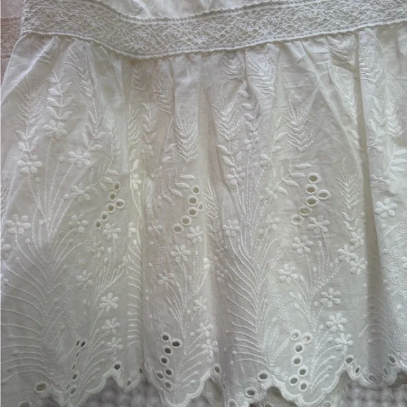 Anthropologie Cream Crochet Midi Dress - Picture 6 of 6